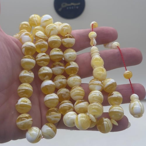 سبحة مستكه قص مدور 45 خرزه