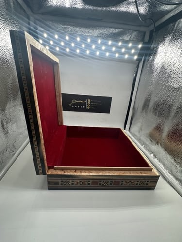 علبة خشبية رمضان كريم