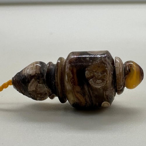 سبحة يسر وردي طبيعي مع ترسة ظهر سلحفاة طبيعي