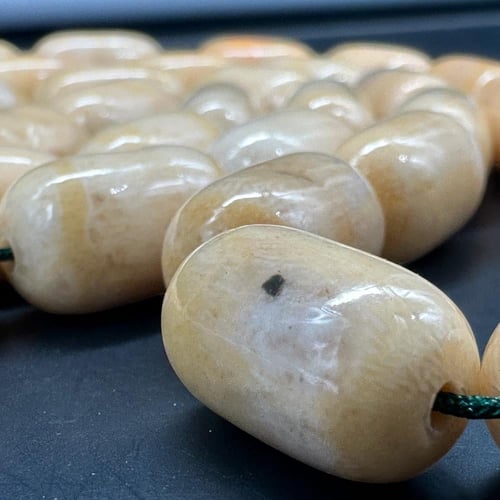 سبحة مرجان ابيض طبيعي حر مع عينة من المرجان