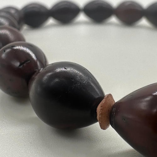 سبحة كوك مطعم بعظم جمل 33 خرزه