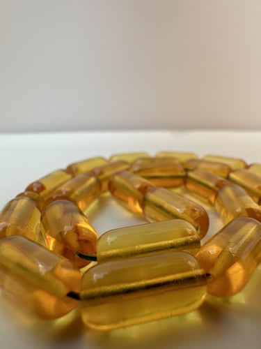 سبحة كهرمان حر بلطيقي عدد الخرز 33