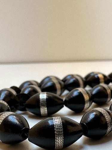 سبحة كوك ملبس بحزام من الفضه