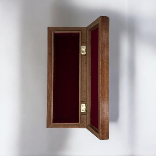 علبة خشبية فاخرة صناعة يدوية من خشب الجوز