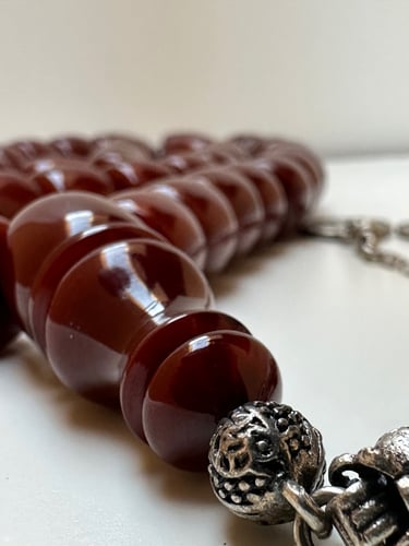 سبحة فاتوران الماني لون كرزي عدد الخرز 33