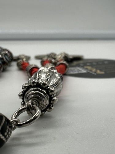 سبحة يسر البحر الاحمر مطعم بالفضه وتراب الفيروز وت...