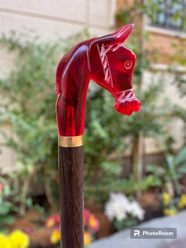 عصى رجالي من خشب الفنجي ورأس الخيل مستكة