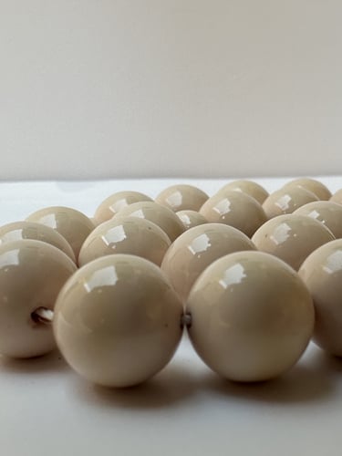 سبحة ضومنه كراكوش فضه طرابزونيه عدد الخرز 45