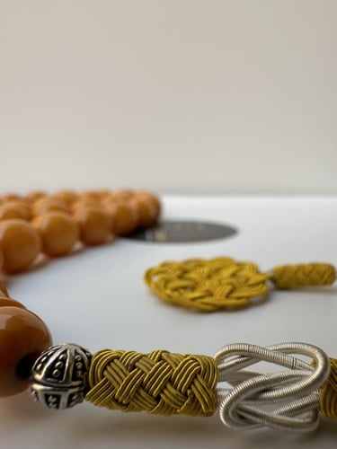 سبحة فاتوران كراكوش فضه طرابزونيه عدد الخرز 33