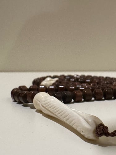 سبحة كوك مطعم بعظم عدد الخرز 99