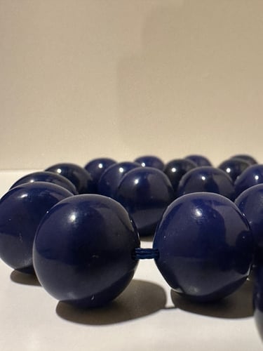 سبحة فاتوران الماني عدد الخرز33 لون كحلي