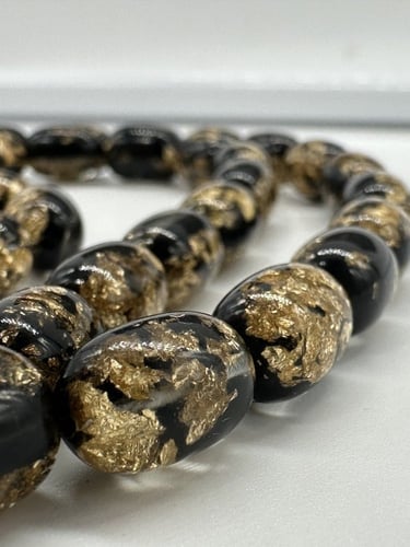 سبحة فاتوران محشر بورق الذهب مع شهادة المصنع