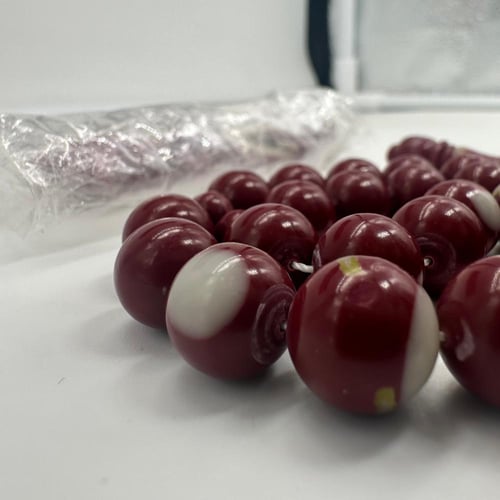 سبحة بلياردو مع الكسار لون دم غزال