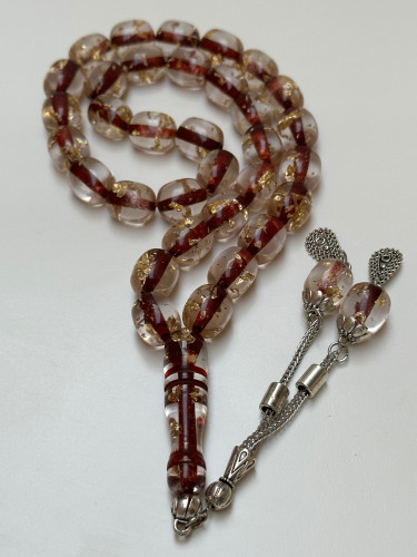 سبحة بكالايت تركي محشر بورق الذهب