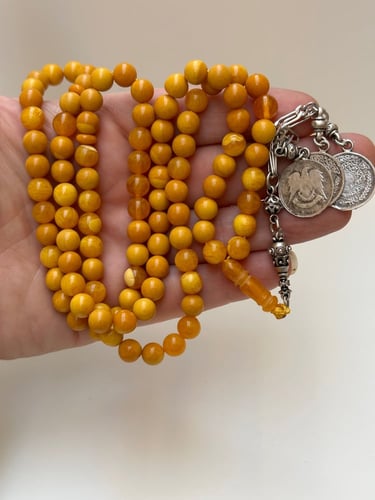 سبحة تراب كهرمان فواحه مستكه وليمون