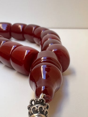 سبحة فاتوران الماني لون كرزي عدد الخرز 33