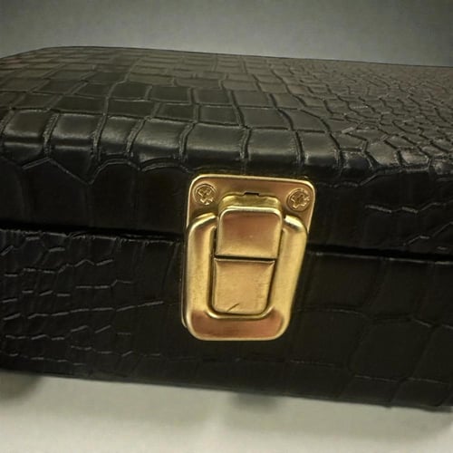 عصى مطعم بالعاج والنحاس ملكي شنطه