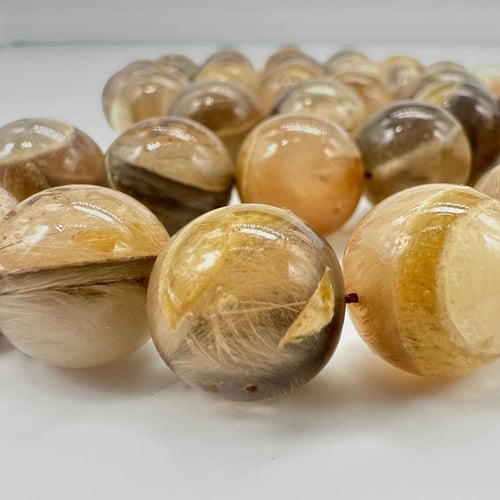 سبحة جلد ذيب طبيعي مع شهادة الخراط