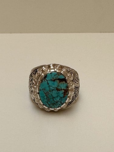 خاتم فيروز ناشابوري فضه عيار 925