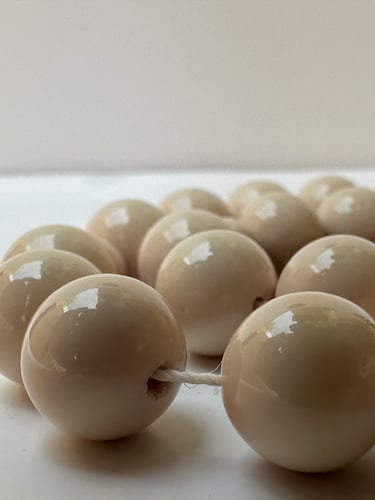 سبحة ضومنه كراكوش فضه طرابزونيه عدد الخرز 45