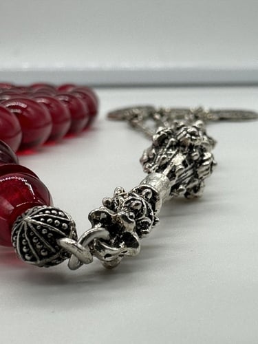 سبحة فاتوران الماني لون رماني عدد الخرز 33