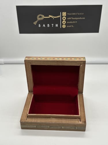 طقم علبة خشبية فاخرة لحفظ المقتنيات