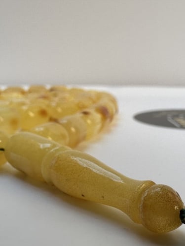 سبحة كهرمان طبيعي حر كلنقرادي عدد الخرز 48