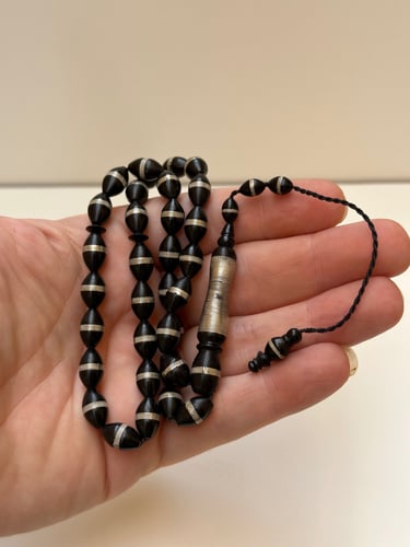 سبحة كوك ملبس بحزام من الفضه