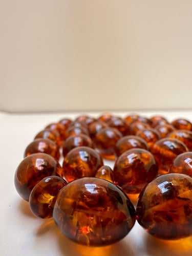 سبحة كهرمان عطش عدد الخرز 33