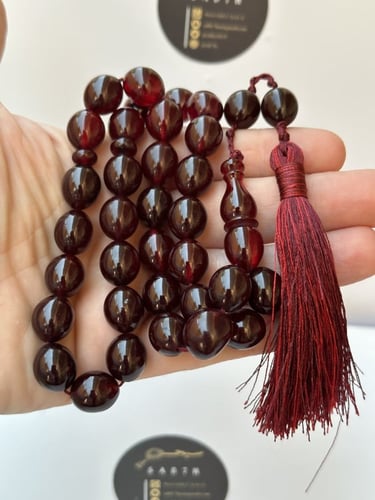 سبحة فاتوران الماني برائحة العنبر كراكوش حرير عدد...