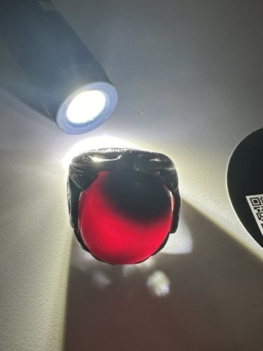 خاتم عقيق يماني فضة 925 صياغة الشريف