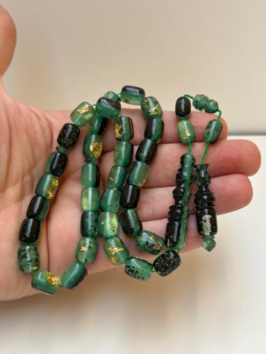 سبحة فاتوران تركي محشر بورق الذهب