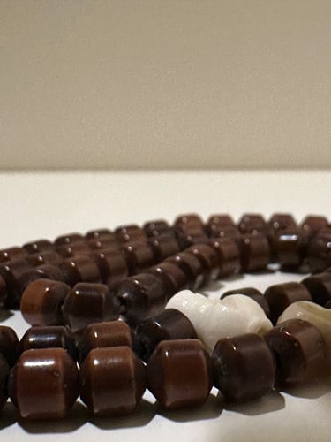 سبحة كوك مطعم بعظم عدد الخرز 99