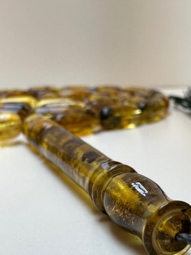 سبحة كهرمان بلطيقي حر عدد الخرز 45