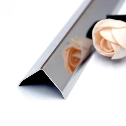 Corner angle profile 2*2 cm stainless steel multicolored