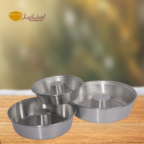 طقم صحن كيك رقبة ثلاث قطع