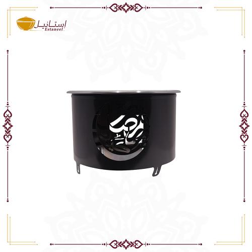 سخان قواعد تصميم خاص ملون صغير ( لون أسود )
