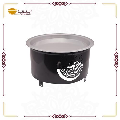 سخان قواعد تصميم خاص ملون كبير ( لون أسود )