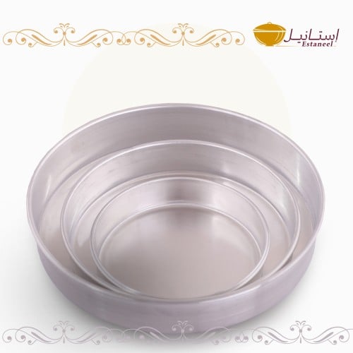 طقم صحن كيك ثلاث حبات