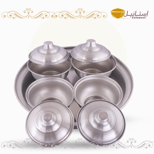 طقم شوربة وسط 5 قطع