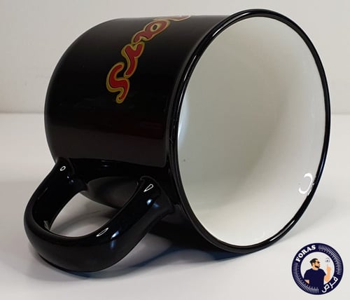 كوب قهوة كبير بشعار مارس-كوب زجاج