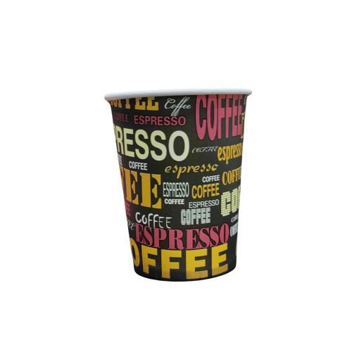 اكواب ورقيه بعبارات قهوة - عدد 5 اكواب