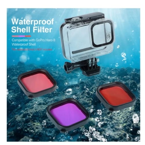طقم عدسات فلتر للاستخدام تحت الماء لكاميرا جو برو...