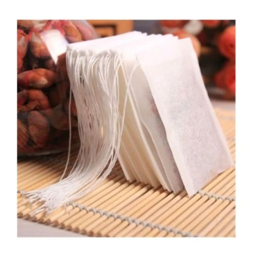 مجموعة اكياس قماشية لنقع الشاي مكونة من 100 قطعة ا...