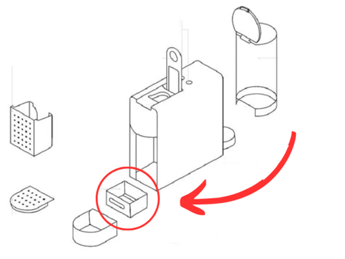 كروبس حاوية تنقيط MS-624312 لماكينة تحضير القهوة ا...