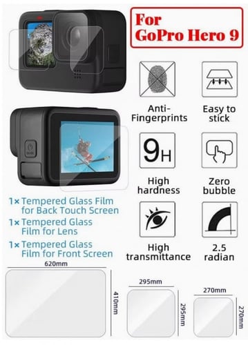 حامي شاشة لكاميرا جوبرو متوافق مع Gopro Hero 11 Bl...