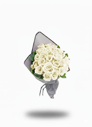 بوكيه ورد ابيض