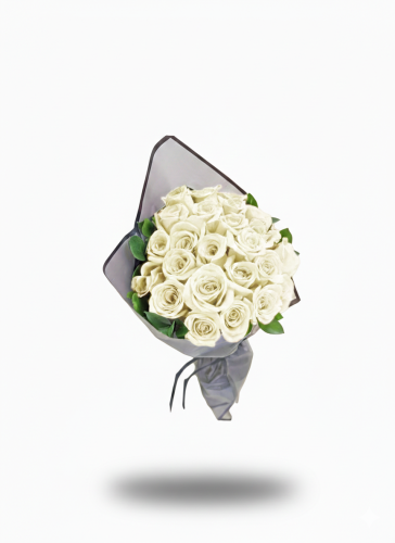 بوكيه ورد ابيض