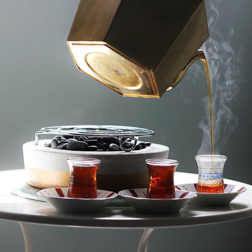 قاعدة تدفئة لون ذهبي