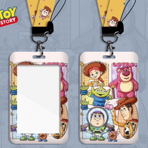 حامل بطاقات حكاية لعبة مع ستراب